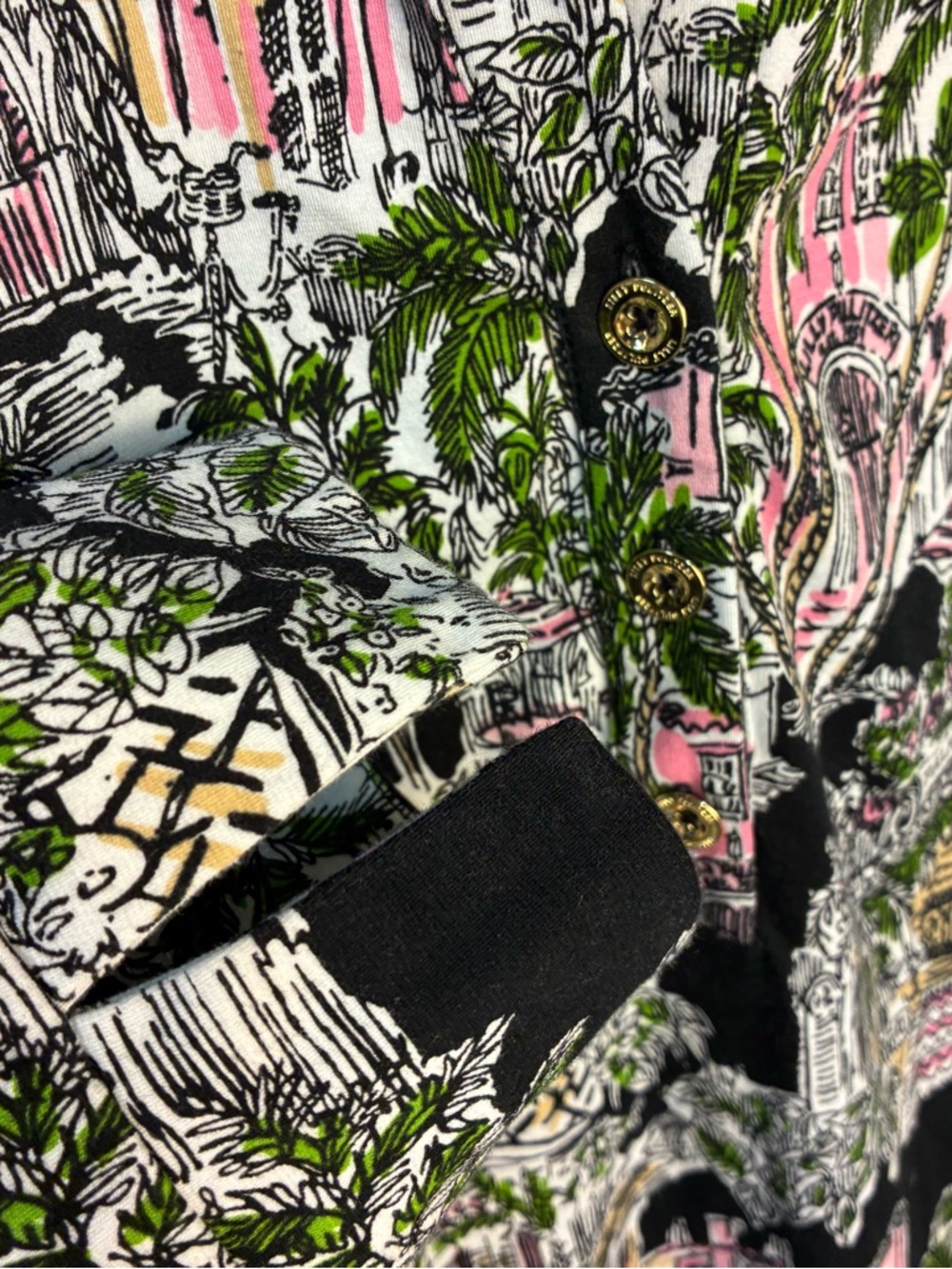 Lilly Pulitzer Knightley Dress in Onyx PB Anniversary Toile XL - Picture 5 of 11